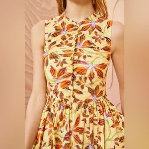 Ulla Johnson Yellow Floral Dress